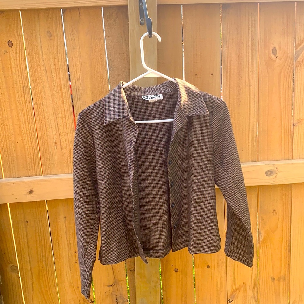 Brown fun jacket.